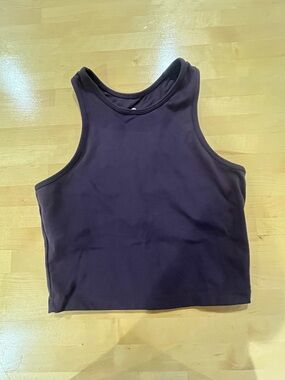 Senita Crop Tank Top Plum Small